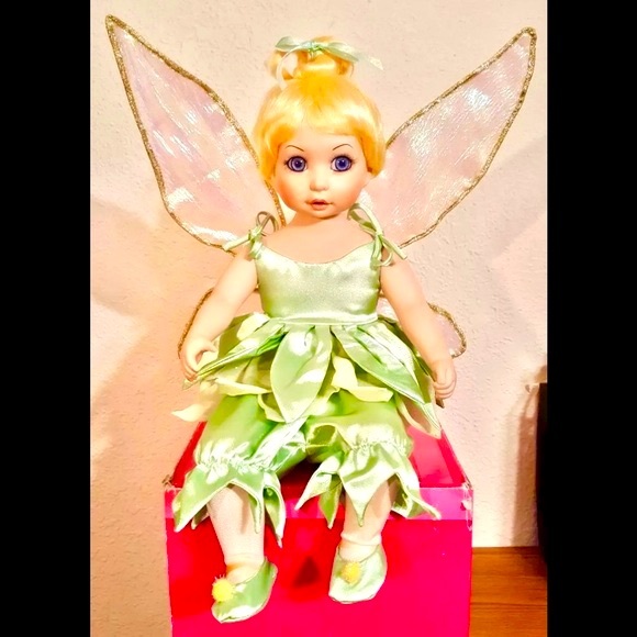 SIGNED NUMBERED BEAUTIFUL TINKER BELL PORCELAIN MARIE OSMOND DOLL  #1760 COA - Picture 4 of 13